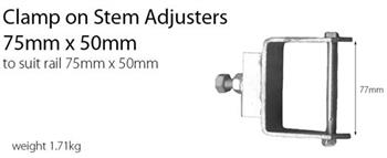 (184686) 184686 Galvanized 75 x 50  Clamp on Stem
