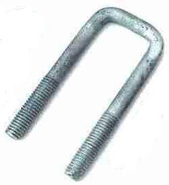 (702400) Square Galvanized U-Bolt  58mm I.D x 115mm