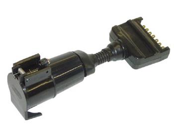 (188556) Adaptor 7 Pin flat socket on car to 7 Pin large round plug on trailer