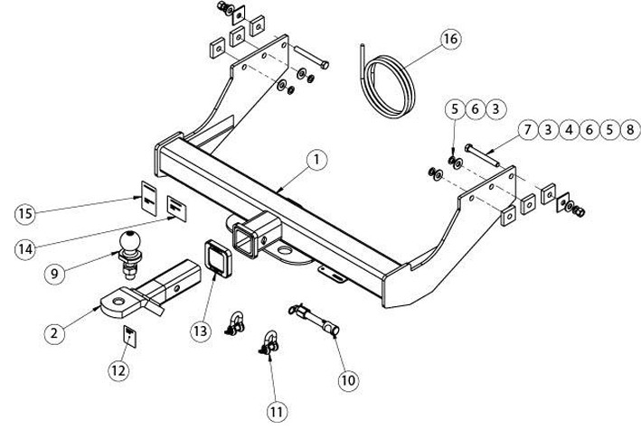 (107457) 03419RW Ford Transit  Class 4 Towbar