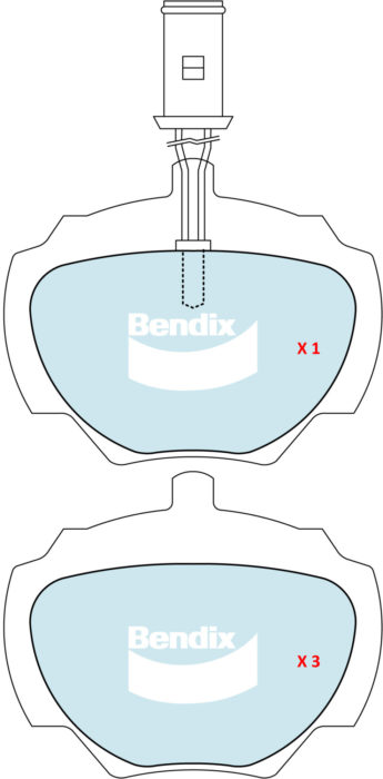 (591285) Bendix Prima Organo Disc Pad Set DB1285